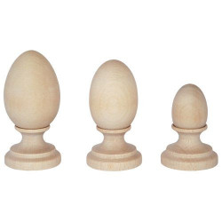 Wooden egg stand