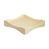 Double-sided square wooden tray
