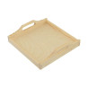 Wooden square tray small
