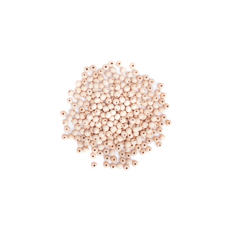 DP Craft drewniane koraliki kulki 6mm 40g - sklep plastyczny - szał dl