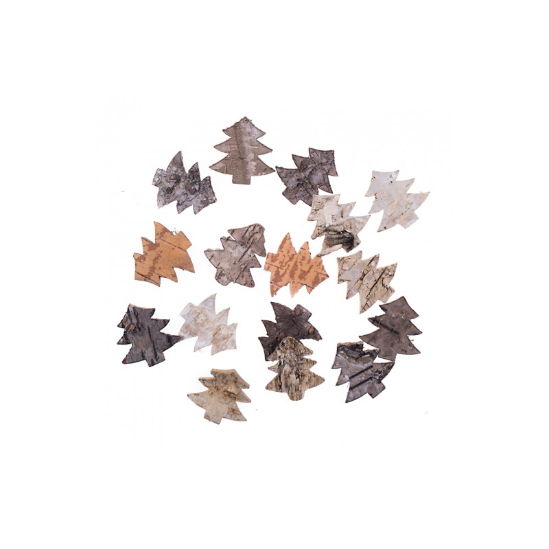DP Craft Christmas trees made of bark 16 pcs