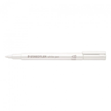 Staedtler marker biały M 1-2 mm z okrągłą końcówką - sklep plastyczny