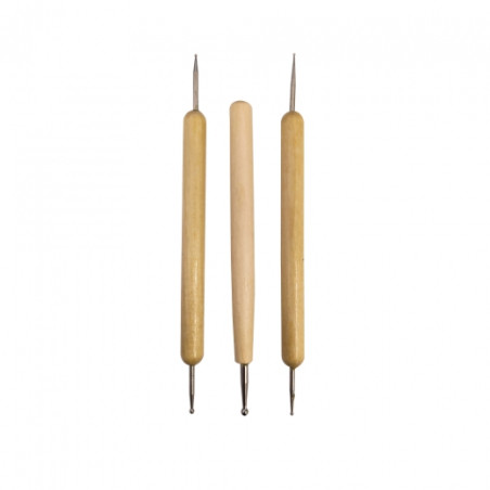 Narzędzia do embossingu 3 szt - sklep plastyczny - szał dla plastyków