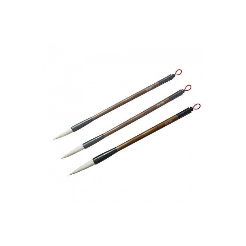 Kangrui set of 3 goat hair brushes for chinese calligraphy