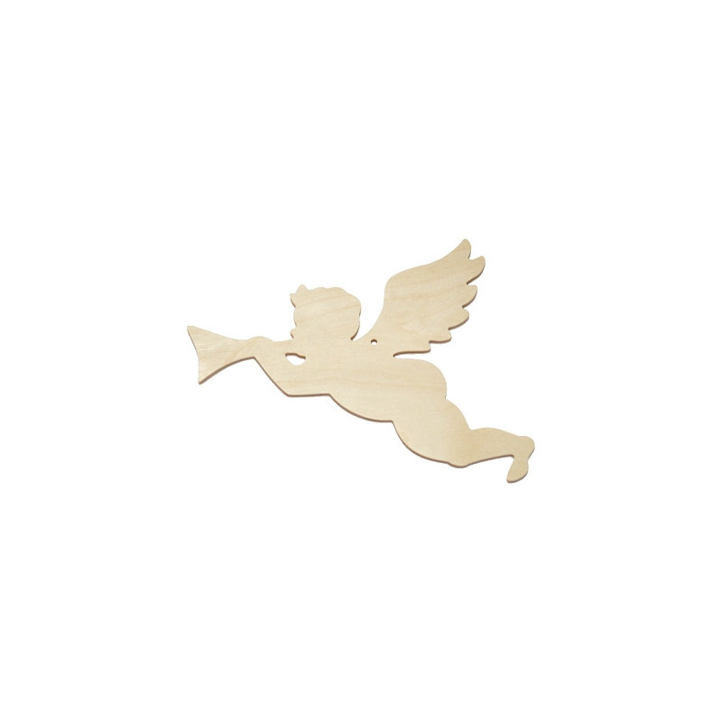 Wooden pendant Cupid