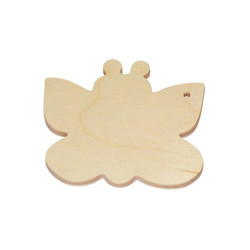 Wooden butterfly pendant