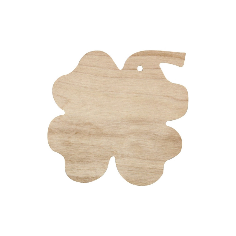 Drewniana zawieszka koniczynka - sklep plastyczny - szał dla plastyków