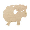 Wooden lamb pendant