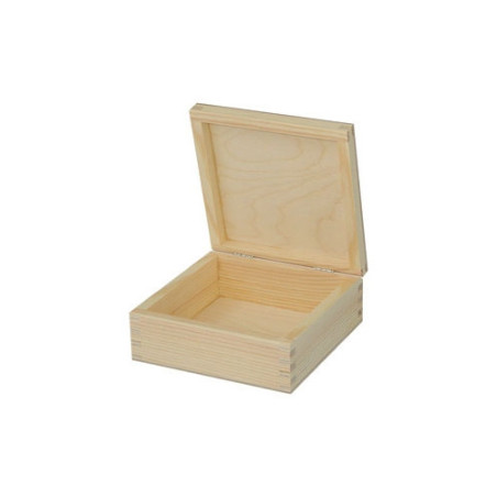 Wooden square box 15x15cm