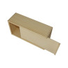 Wooden box for rectangular tissues