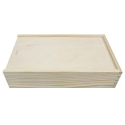 Wooden box for crayons