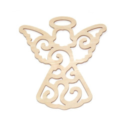 Wooden openwork angel