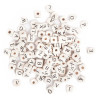 DP Craft Wooden Letter Beads 10mm 100 pieces