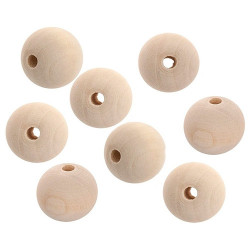 DP Craft wooden beads beads 30mm 8 pieces