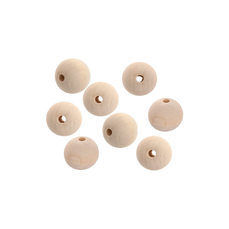 DP Craft wooden beads beads 30mm 8 pieces