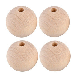 DP Craft 40mm wooden beads 4 pieces