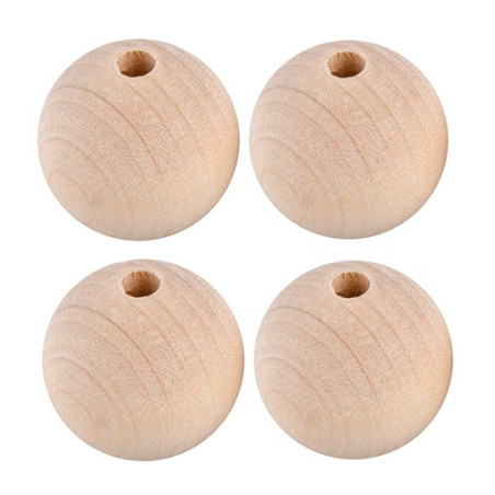 DP Craft 40mm wooden beads 4 pieces