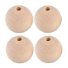 DP Craft 40mm wooden beads 4 pieces