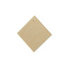 Wooden jewelry element square 3x3