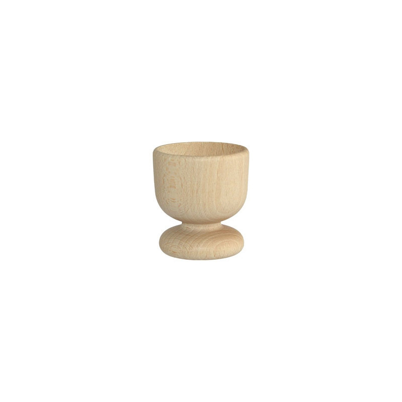 Wooden egg cup