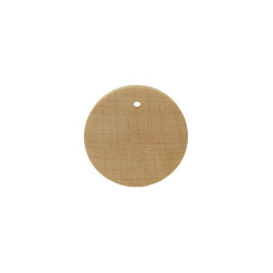 Wooden earring, circle 40mm