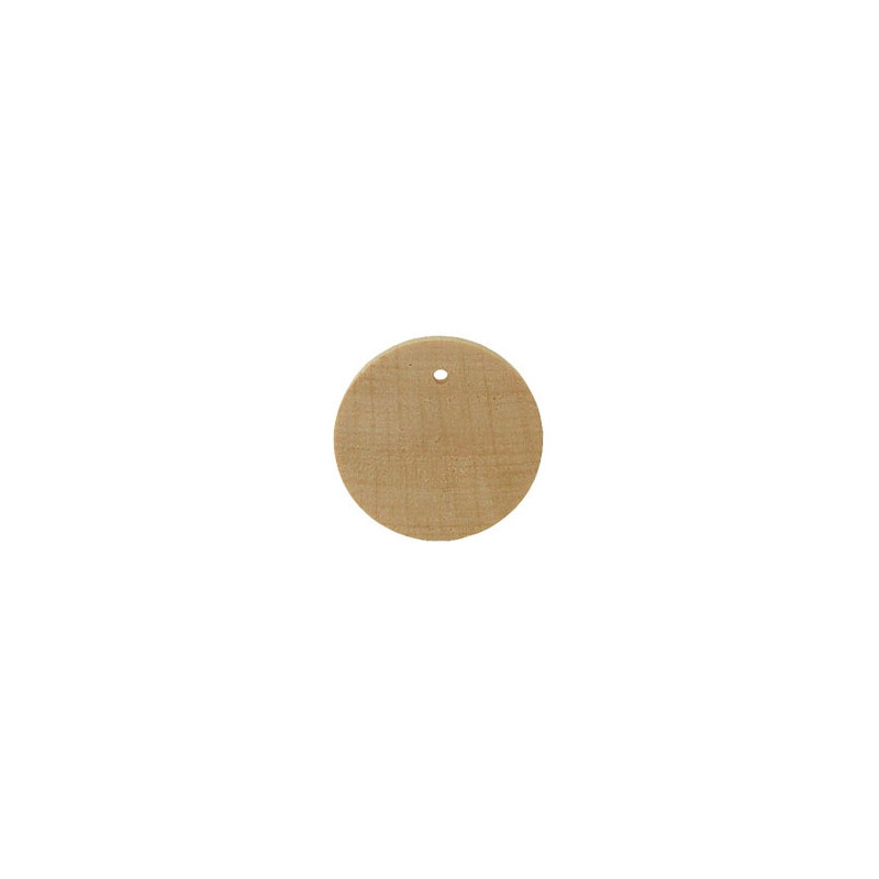 Wooden earring, circle 40mm