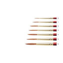 Winsor & Newton brushes scepter gold II s.202 round short handle long