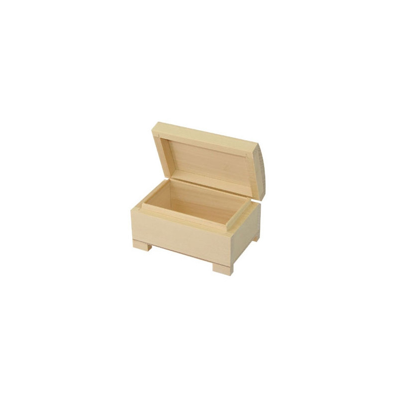 Small wooden chest on legs