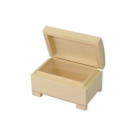 Small wooden chest on legs