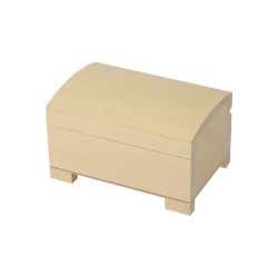 Small wooden chest on legs