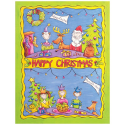 Decoupage paper 50x70cm Merry Christmas MDW029