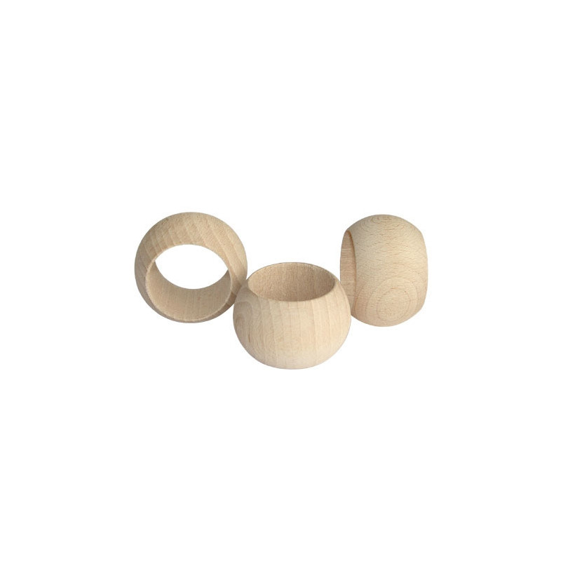 Wooden oval napkin ring