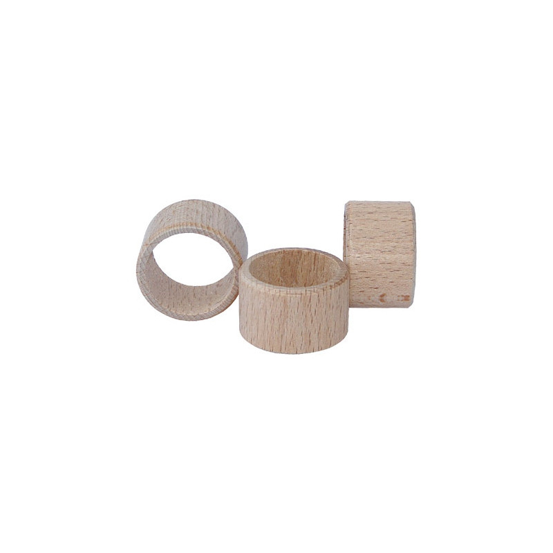 Wooden napkin ring straight