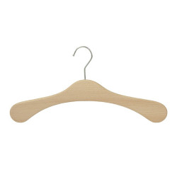 A large wooden clothes hanger