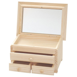 3 drawers chest of drawers with mirror