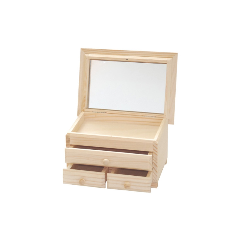 3 drawers chest of drawers with mirror