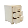 High chest of drawers with 3 drawers