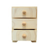 High chest of drawers with 3 drawers