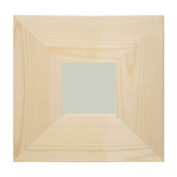 A square mirror 9x9cm wide frame 25x25cm