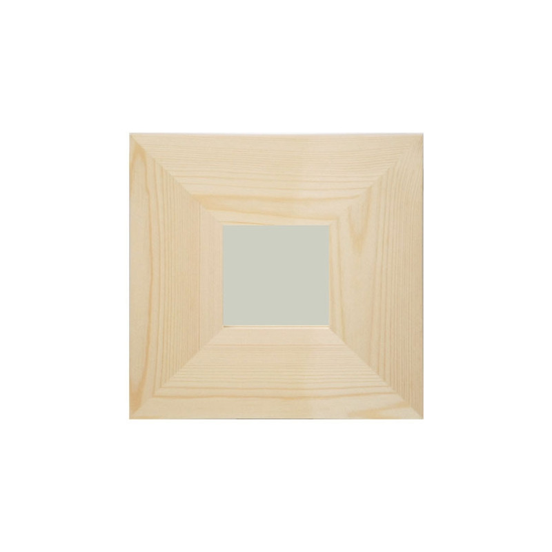 Lustro kwadratowe 9x9cm szeroka ramka 25x25cm - sklep plastyczny - sza