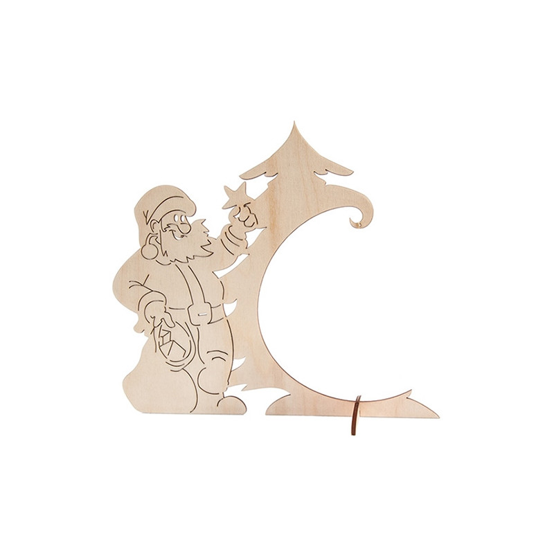 Stojak na bombkę Mikołaj 20x22cm - sklep plastyczny - szał dla plastyk