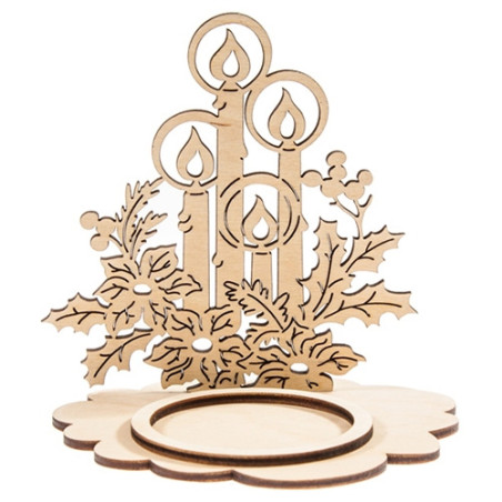 Candlestick for a candle 10.5x11cm 3 elements