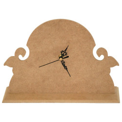 MDF clock with decor base