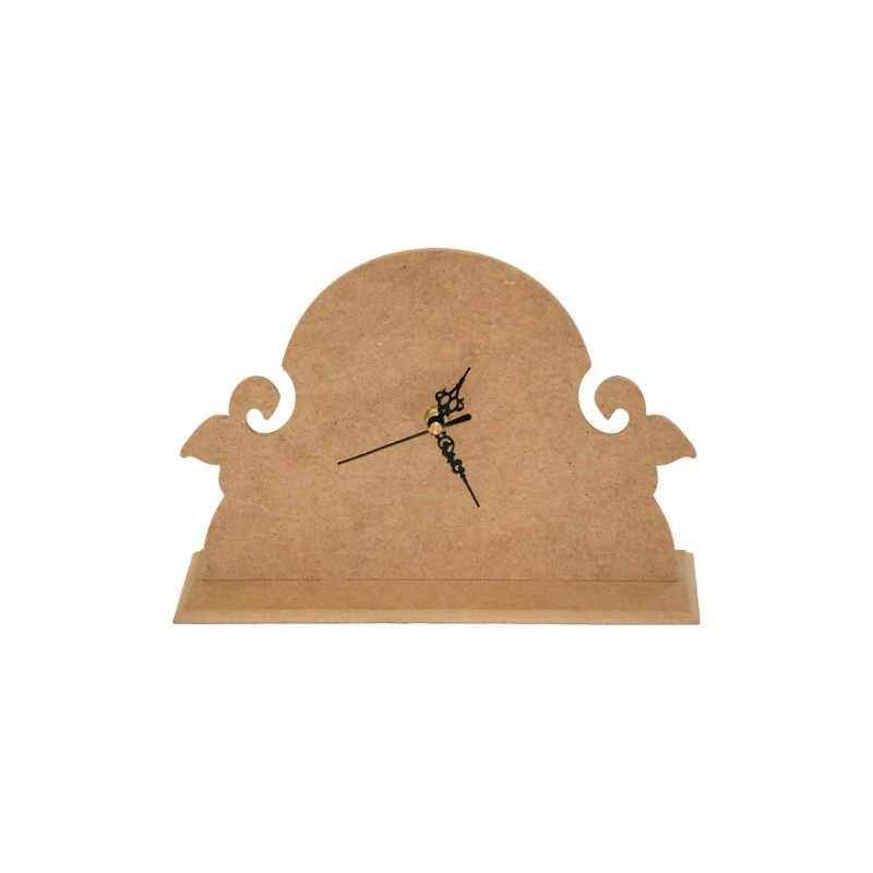 MDF clock with decor base