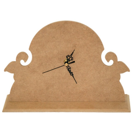 MDF clock with decor base
