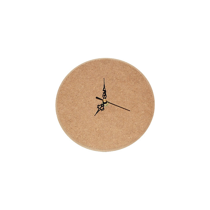 Small round mdf clock