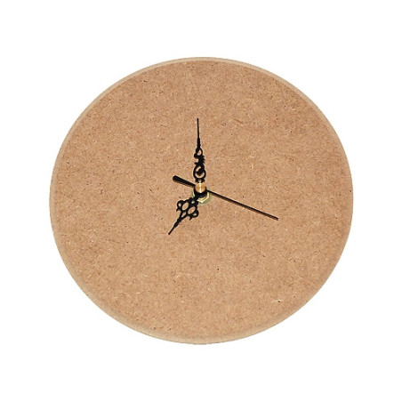 Small round mdf clock