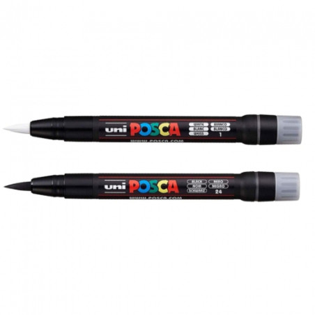 UNI Posca pen with a brush tip