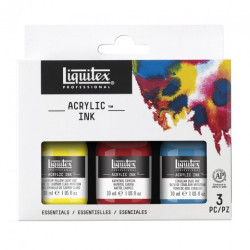 Liquitex set of 3 acrylic inks 30ml essential