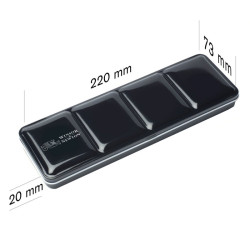 Winsor&Newton pusta metalowa kaseta na 24 półkostki - sklep plastyczny